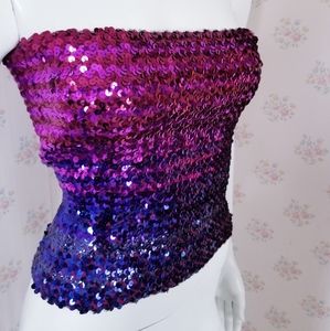 Vintage sequin tube top